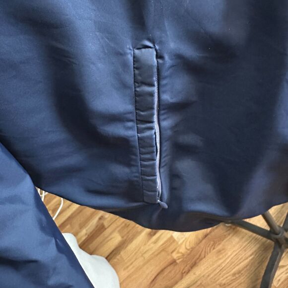 VTG Skitique Puffer Coat Ski Jacket Blue Goose Down Blue Sz Large Made in Japan - Picture 11 of 16